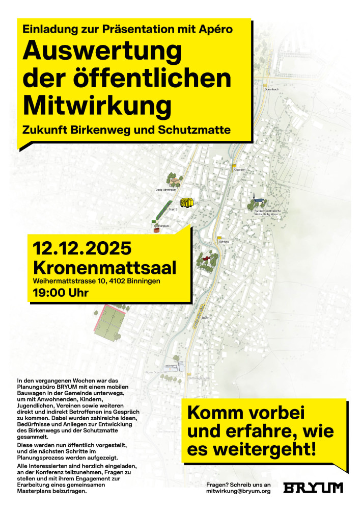Plakat Einladung, Gestaltung: Rio Basel